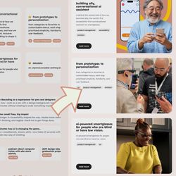 Preview collage showing the old portfolio design on the left and the new design with improved visuals on the right